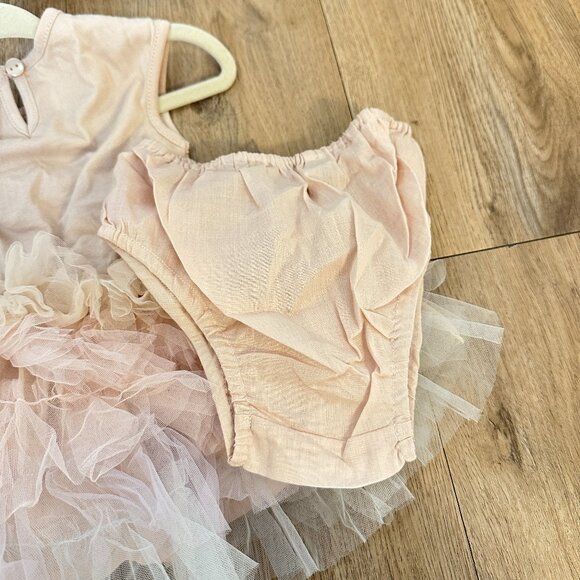 TUTU DU MONDE Bebe Infant Bloom Butterfly Tutu Dress in Nougat Mix Size 0-3 Mos - Picture 7 of 7